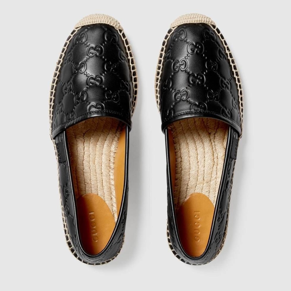 Gucci Signature leather espadrilles